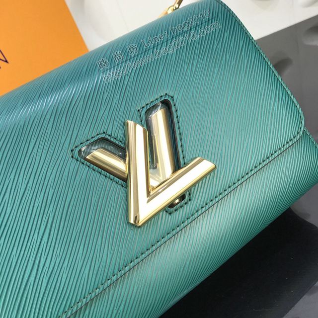 LV包 lv新款女包 Twist中號手袋 Epi皮革手柄 刺繡緞面寬肩帶 LV手提肩背女包  ydh3482
